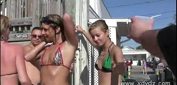  Horny College Boys Film College Girls In Tiny Bikinis Have Fun During Spring Bre